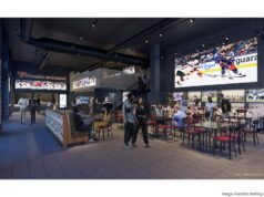 rendering of fanatics space in the Arena District